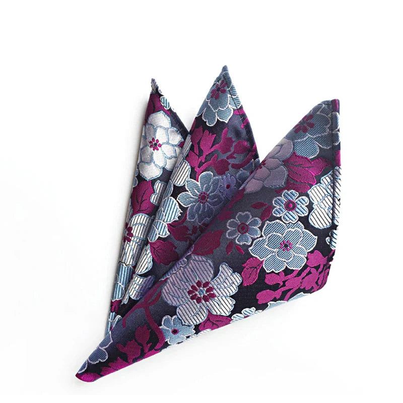 1PC Luxury Formal Wedding Fashion  Handkerchiefs Colorful Mens Pocket Squares Unique Feel Silk