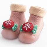 baby sock shoes for winter thick cotton animal styles cute baby floor shoes anti-slip first walkers 0-3 years Christmas gifts