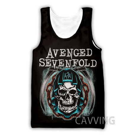 New Fashion Women/Men's 3D Print  Avenged Sevenfold  Rock Tank Tops Harajuku  Vest  Summer Undershirt Shirts Streetwear   V01