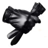 Fleece Leather Gloves Men's Winter Autumn PU Linings Cashmere Warm Sports Male Driving Mittens Waterproof Tactical Glove Guantes