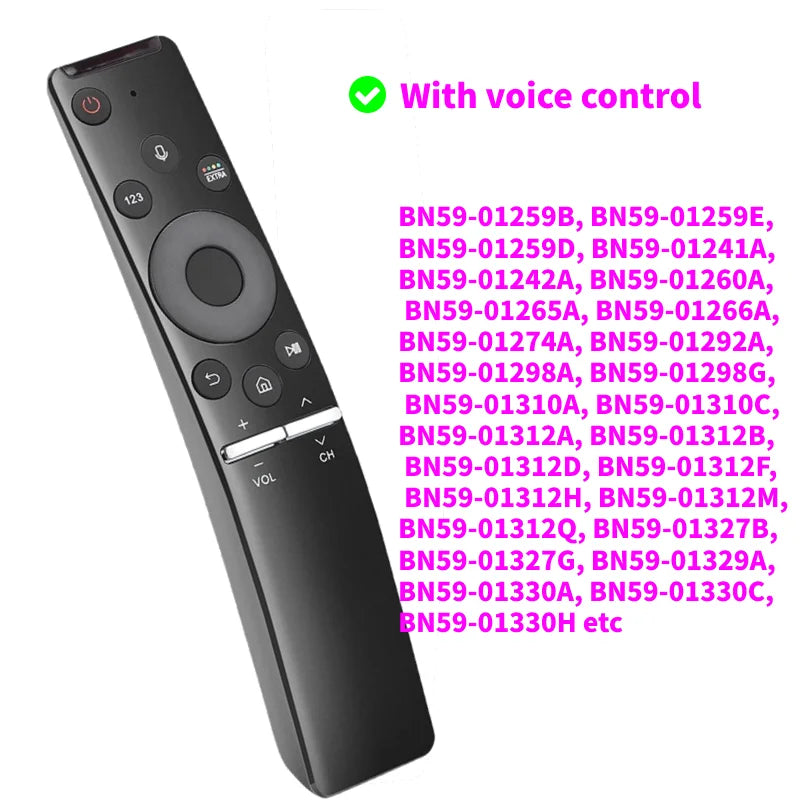 Universal Voice Bluetooth Remote Control Replacement  for SAMSUNG Smart 4K TV BN59-01259B BN59-01312B/A BN59-01311B BN59-1266A