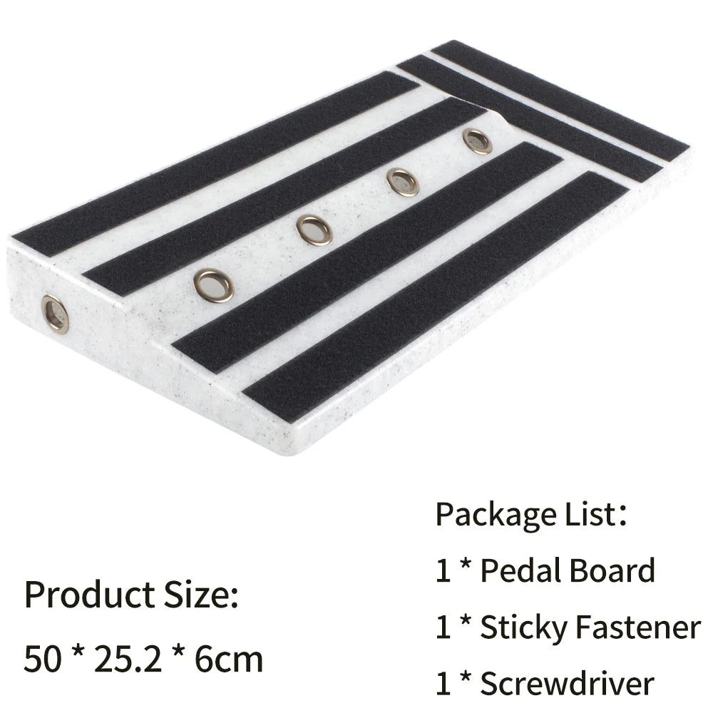Guitar Pedal Board Rockhouse Guitar Effects Pedal Board Sturdy PE Plastic Guitar Pedalboard Case Guitar Pedal Guitar Accessories