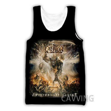 New Fashion Women/Men's 3D Print kreator  Tank Tops Harajuku  Vest  Summer Undershirt Shirts Streetwear