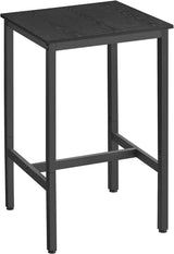 VASAGLE Bar Table, Small Kitchen Dining  High Top Pub  Height Cocktail Table for Living Room Party, Sturdy Metal