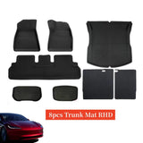 For 2024 New Tesla Model 3 Highland Floor Mats XPE All Weather Front Rear Cargo Liner Mat, Waterproof Anti-Slip Mats Accessories