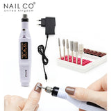 NAILCO Polishing Tools Nail Drill File Portable Equipment Professional 20000RPM Electric Nail Drill Machine Set Pedicure Remove