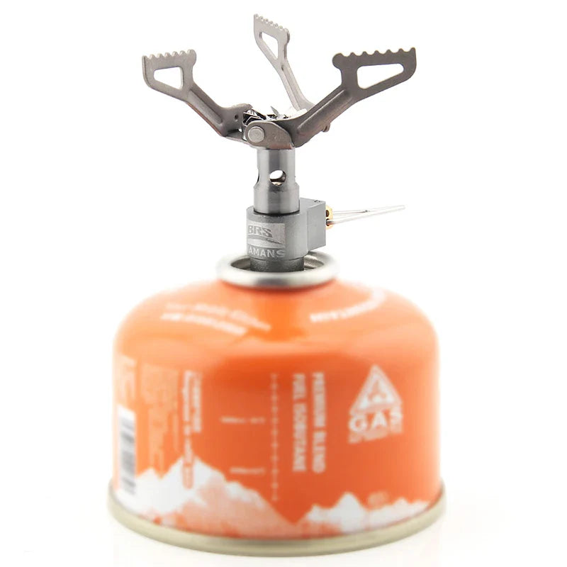 BRS-3000T Ultra-light Titanium Alloy Camping Stove Gas Stoves Outdoor Cooker Outdoor Gas Stove Miniature Picnic Stoves