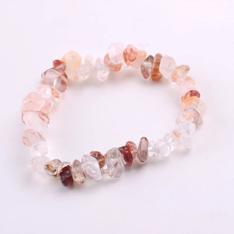 Stretch Natural 5-8mm Chips Bead Bracelet Healing Crystal Energy Fashion Jewelry for Women Men Girl Birthday Gift