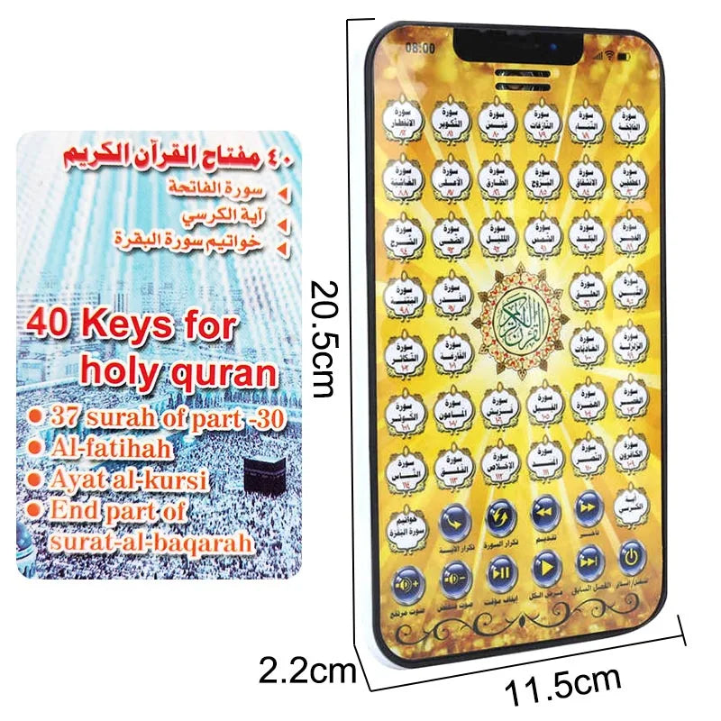 Arabic Reading Toys Quran Follows Learning Machine Pad Educational Prayer Learn  Islamic Toy Gift for The Muslim Kids