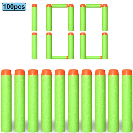 7.2cm 50/100pcs For Nerf Soft Bullets Darts Round Head Refill Sponge Darts Kids Toy Gun Bullets For NERF N-Strike Blasters