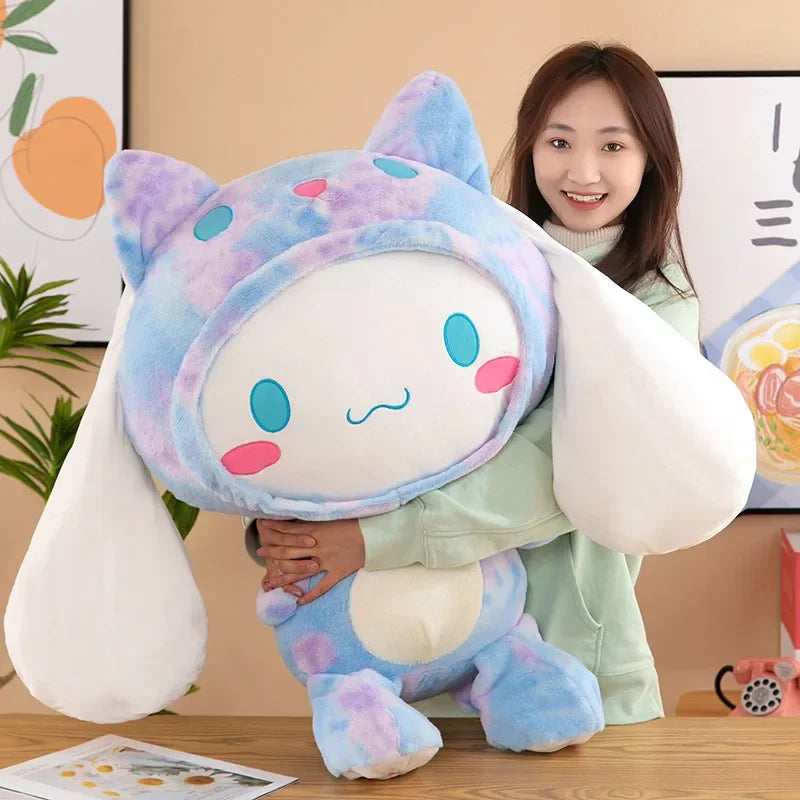 Giant Sanrio Kawaii Cinnamoroll Dog Plush Toys Pillow Stuffed Animal Comfort Soft Dolls Kids Birthday Gifts Cartoon Anime Toys