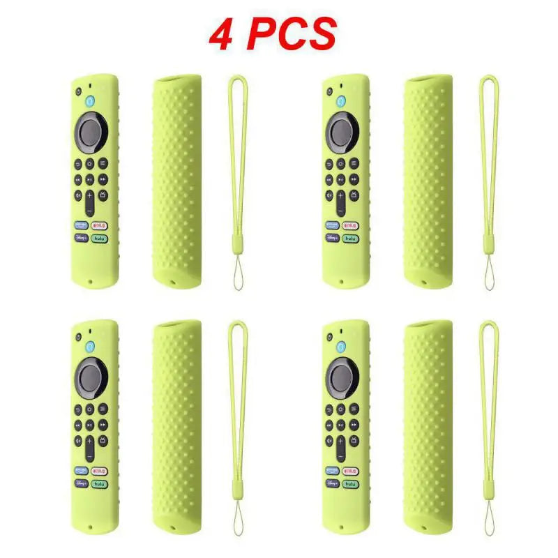 1~4PCS For Amazon Fire TV Stick 4K TV Stick Remote Silicone Case Protective Cover Skin Remote Control Protection Silicone Cover