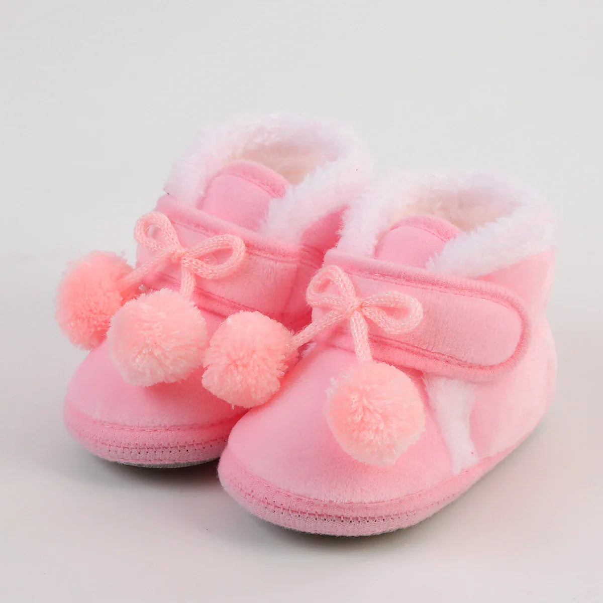 Newborn Booties Baby Socks Shoes Girl Winter Warm Cute Toddler Prewalkers Soft Anti-slip Infant Newborn Crib Crawl Shoes