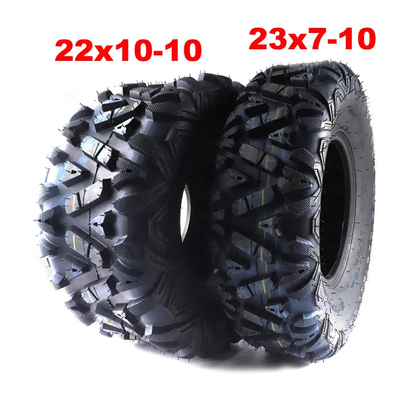 10-inch tubeless tire front wheel 23x7.00-10 rear wheel 22X10-10 outer tire four-wheel ATV GOKART kart ATV UTV off-road vehicle