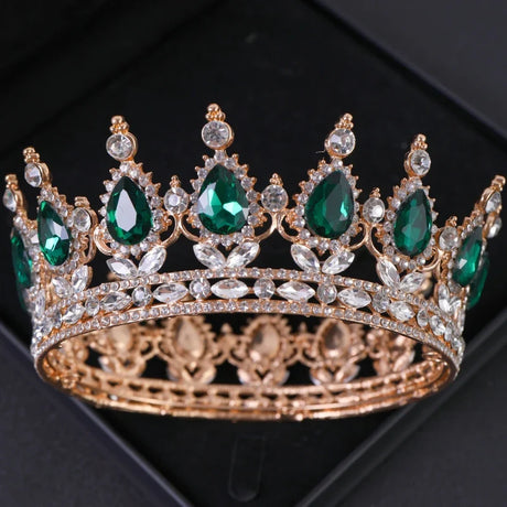 Luxury Crystal Crown Tiara For Women Bride Rhinestone Prom Diadem Tiaras And Crowns Bridal Wedding Hair Accessories Jewelry Crow