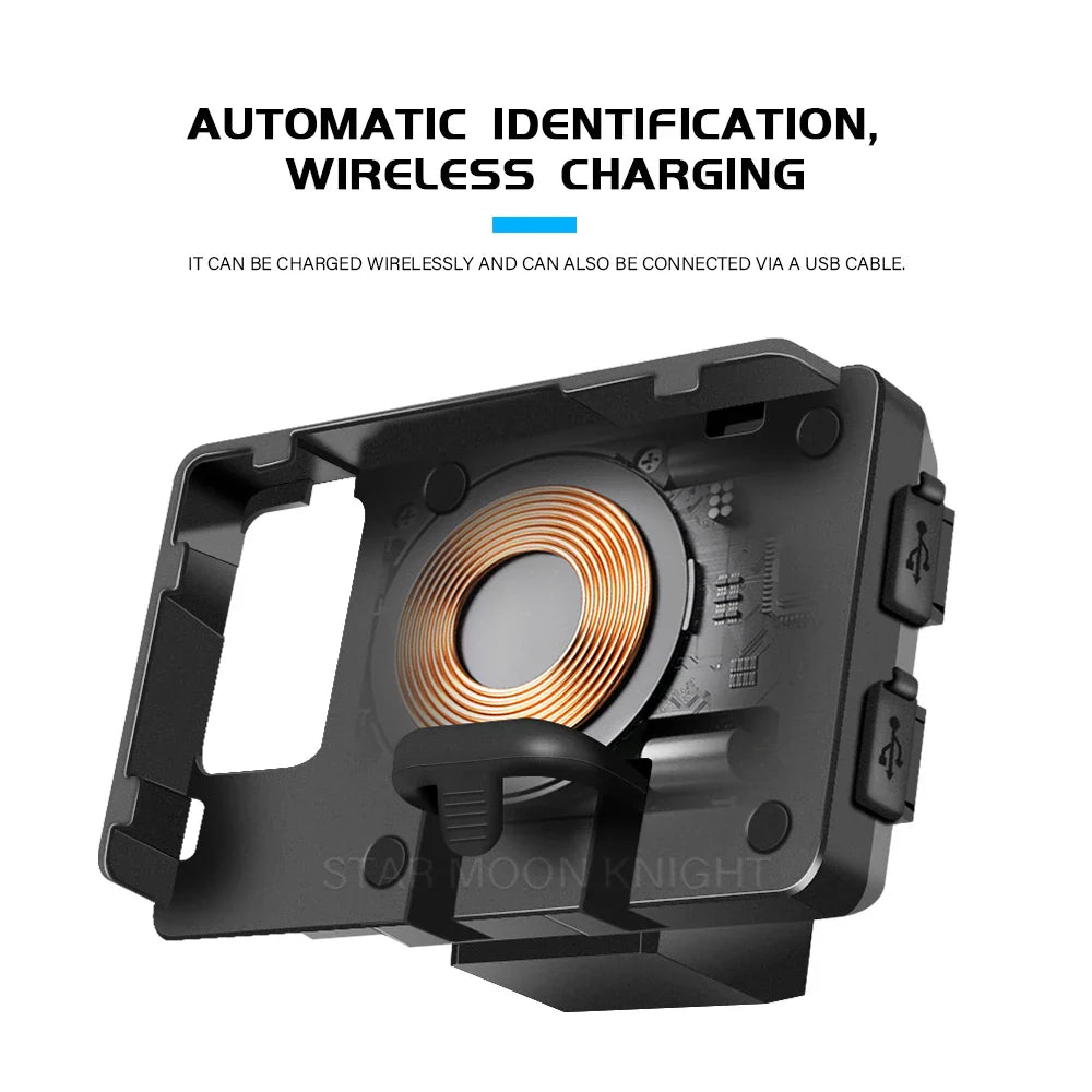 Motorcycle USB Mobile Phone GPS Navigation Bracket Wireless Charging Support For BMW R1200RT R1250RT R 1200 1250 RT 2014 - 2020