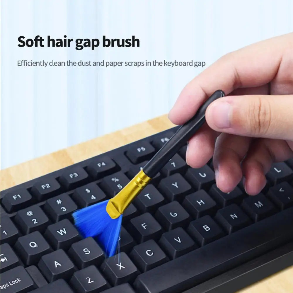 Keyboard PC Cleaning Brush Kit Small Computer Dust Brush Cleaner Anti-static For Laptop USB Household Cleaning Tool