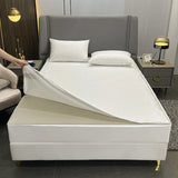 6-Sides Fully Enclosed Waterproof Mattress Cover with Zipper Custom Size Fitted Sheet Dust-proof Anti-mite Mattress Protector