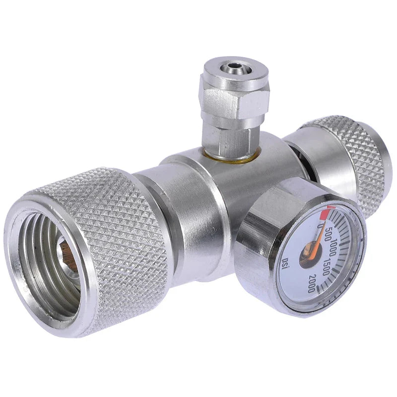 Aluminium Alloy CO2 Aquarium Moss Plant Fish Single Pressure Gauge Regulator Manometer Equipment Aquarium Accessories