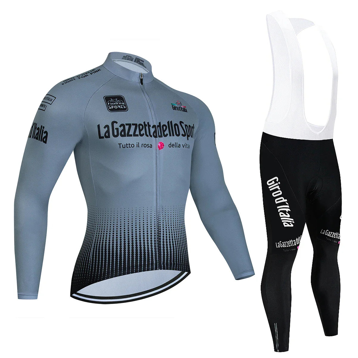 Tour De Italy D'ITALIA Cycling Jersey Set Premium anti-uv manica lunga Downhill Cycling Suit autunno Quick-Dry Pro Racing Unifor