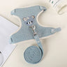 Cute Rabbit Harness Leash Set Bunny Soft Padded Dog Vest Small Puppy Carrier Teddy Bear Cat Collar Little Pet Walking