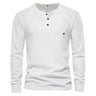 AIOPESON Waffle Henley T-Shirt Men Long Sleeve Basic Breathable Men's Tops Tee Shirts New Autumn Solid Color T Shirt For Men