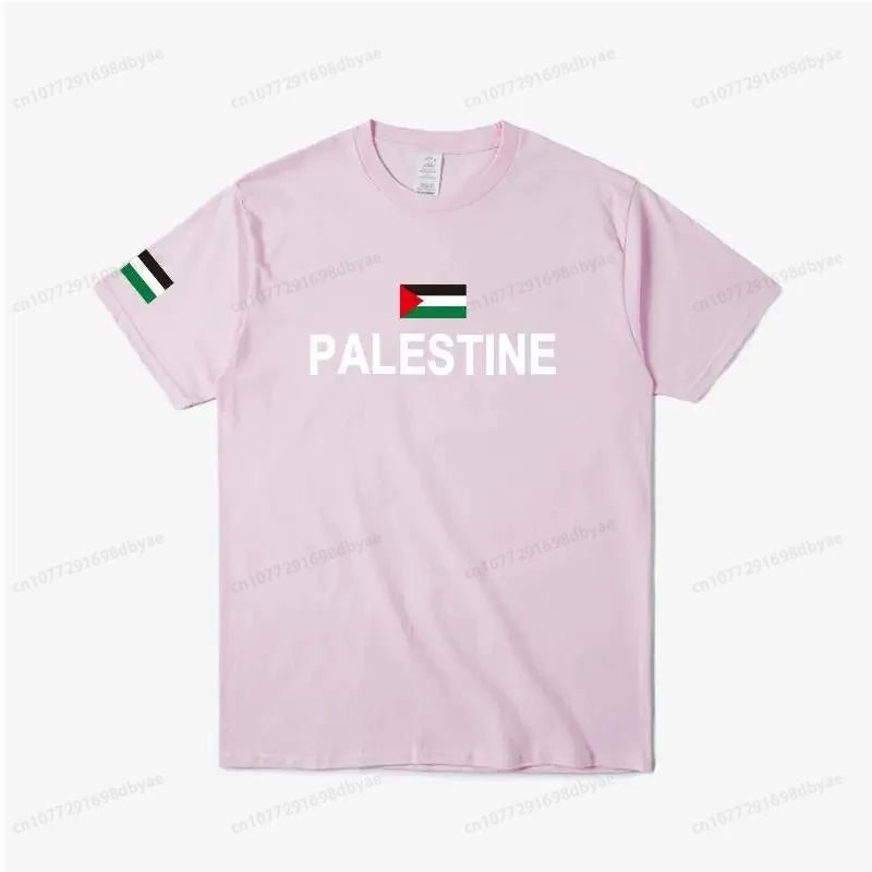 Women's Palestine Plus Size Cotton Name Palestine Map Men's T-Shirt Cotton T-Shirt Top Gaza T-Shirt Fashion T-Shirt Clothing