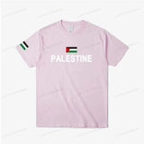 Women's Palestine Plus Size Cotton Name Palestine Map Men's T-Shirt Cotton T-Shirt Top Gaza T-Shirt Fashion T-Shirt Clothing