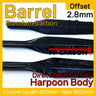 PPCARBON Carbon Fiber Rods for Cuttlefish Railguns, Spearfishing Barrel Waterproof Tube 26x30mm 28x32mm Offset 2.3-2.8mm