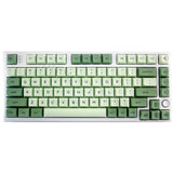 123 Keys PBT Keycap Matcha Green Replaceable DYE-SUB XDA Profile Keycaps For Mechanical Custom Keyboard Suitable For MX Switch