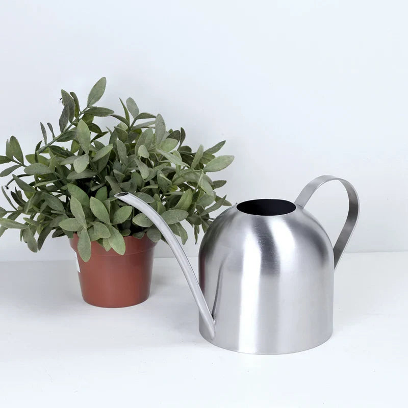 Stainless Steel Watering Pot Garden Plant Flower Long Mouth Sprinkling Pot Watering Accessories 450ml/800ml/1500ml