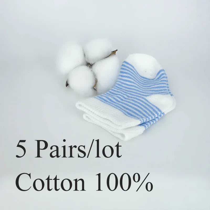 1 Pairs Sets 0-6M Baby Blue Striped Socks