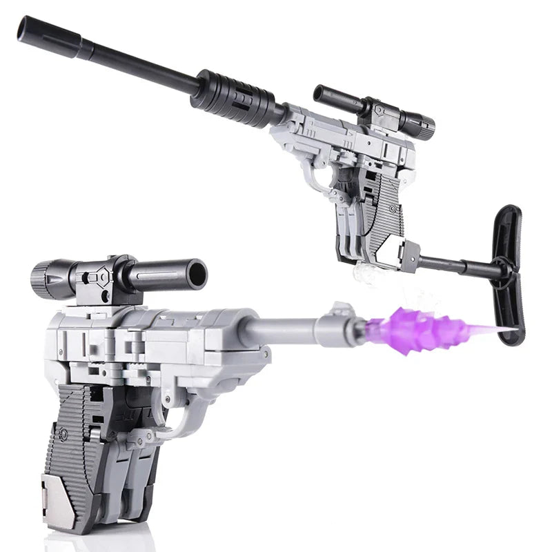 Transformation Galvatron Megotron Megtron H9 Gun Model G1 Mini Pocket Warrior Action Figure Robot Model Deformed Toys Kids Gift