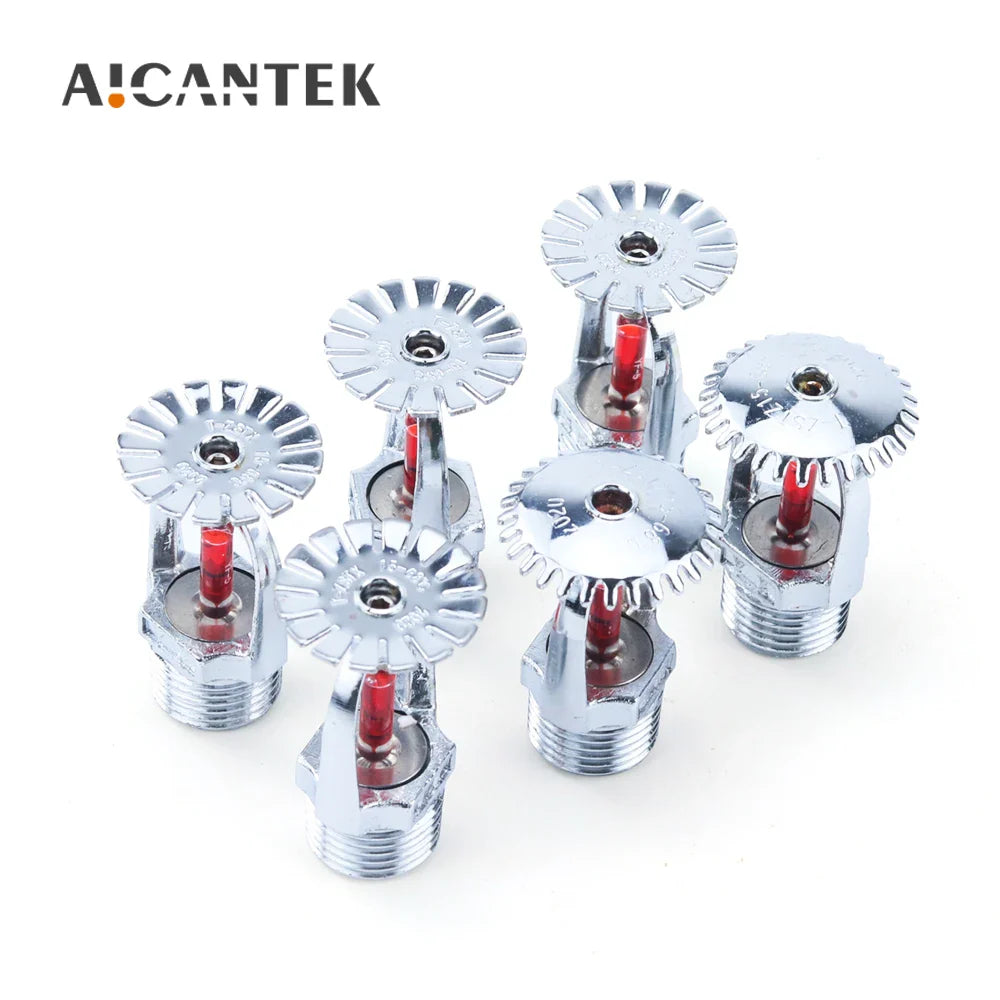 5PCS/10PCS Bronze 68 Degrees Pendent Fire Sprinkler Head 1/2" DN15 Extinguishing System Protection For School Gym Public