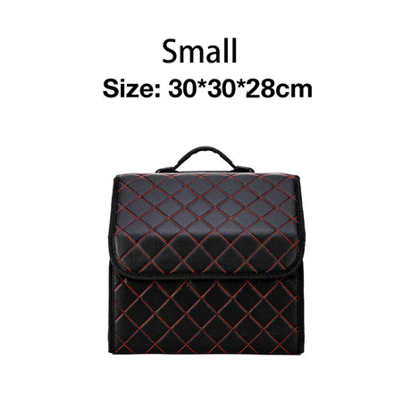 Car Storage Boxes Folding Auto Organizer Box PU Leather Waterproof Trunk Bag Large Capacity Multi-color SUV Cars Stowing Tidying