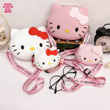 Hello Kitty Bag Kawaii Cartoon Shoulder Bag Silicone Waterproof Mini Coin Purse Cute Hello Kitty Crossbody Bag for Children Bag