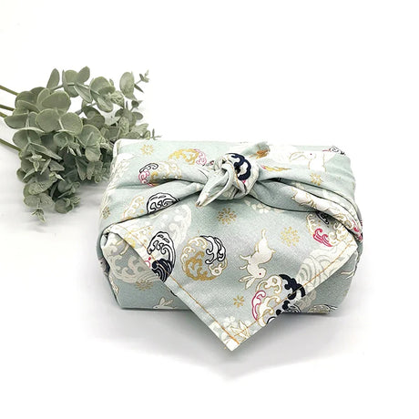 70x70/90x90cm Japanese Handkerchief Furoshiki Double Side Floral Print Bento Gift Wrapping Cloth Square Dust Cover Tablecloth