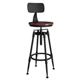 Bar Chair Bar Chair Swivel Lift Chair Solid Wood High Stool Wrought Iron Back Home Bar Stool Modern Minimalist