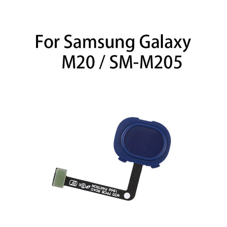 org Home Button Fingerprint Sensor Flex Cable For Samsung Galaxy M20 / SM-M205