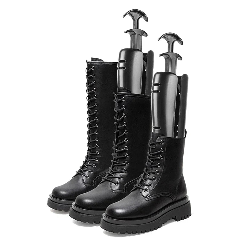 1 Pcs 29cm/11.42inch Practical Boots Plastic Stand Holder With Handle Womens Boot Shoe Tree Stretcher Long Shaper