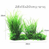 24-52cm Large Aquarium Plants Plastic Grass Fish Tank Decor Artificial Fake Water Plant Ornaments Aquarium Accessories