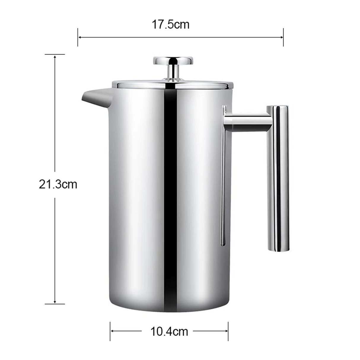 French Press Pot European-style Filter Press Hand-made Coffee Pots Doubleayer Brewing Stainless Steel Quality Coffeeware Teaware