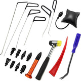 20Pcs Car Dent Repair Stainless Rods Hook Auto Body Dent Removal Dings Hail Crowbar Kit for Automotive Dent Repair Tools Kits