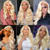 Blonde 613 Lace Front Wigs Body Wave Lace Front Human Hair Wigs Brazilian 13x4 13x6 Hd Lace Frontal Wigs For Women