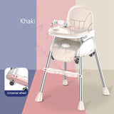 Folding Baby Highchair Kids Chair Dinning High Chair for Children Feeding Baby Table and Chair for Babies Toddler Booster Seat