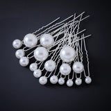 Fashion Metal U Shape Pearl Hairpin Clips Wedding Bridal Updo Ornaments Ancient Costume Modeling Hair Jewelry Accessories Gifts