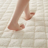 Bed Mattress Thickness Bedding Mat Tatami Mat Winter Warm Thick Soft Plush Mattress Breathable Student Dormitory