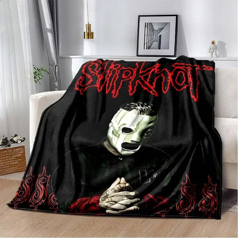 3D S-SLIPKNOT Band Printed Blanket  Fashion Soft Cozy Living room Bedroom Sofa Bed Travel Blanket Child Birthday Gift