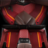 Customized Style Luxury Double Layer Car Floor Mat for BMW 5 Series E39 1995-2004 E60 F10 G30 2017-2022 Interior Details