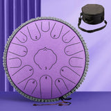 Hluru 15 Notes Glucophone Steel Tongue Drum 13 14 Inch 15 Notes Ethereal Drum Yoga Meditation Percussion Musical Instruments